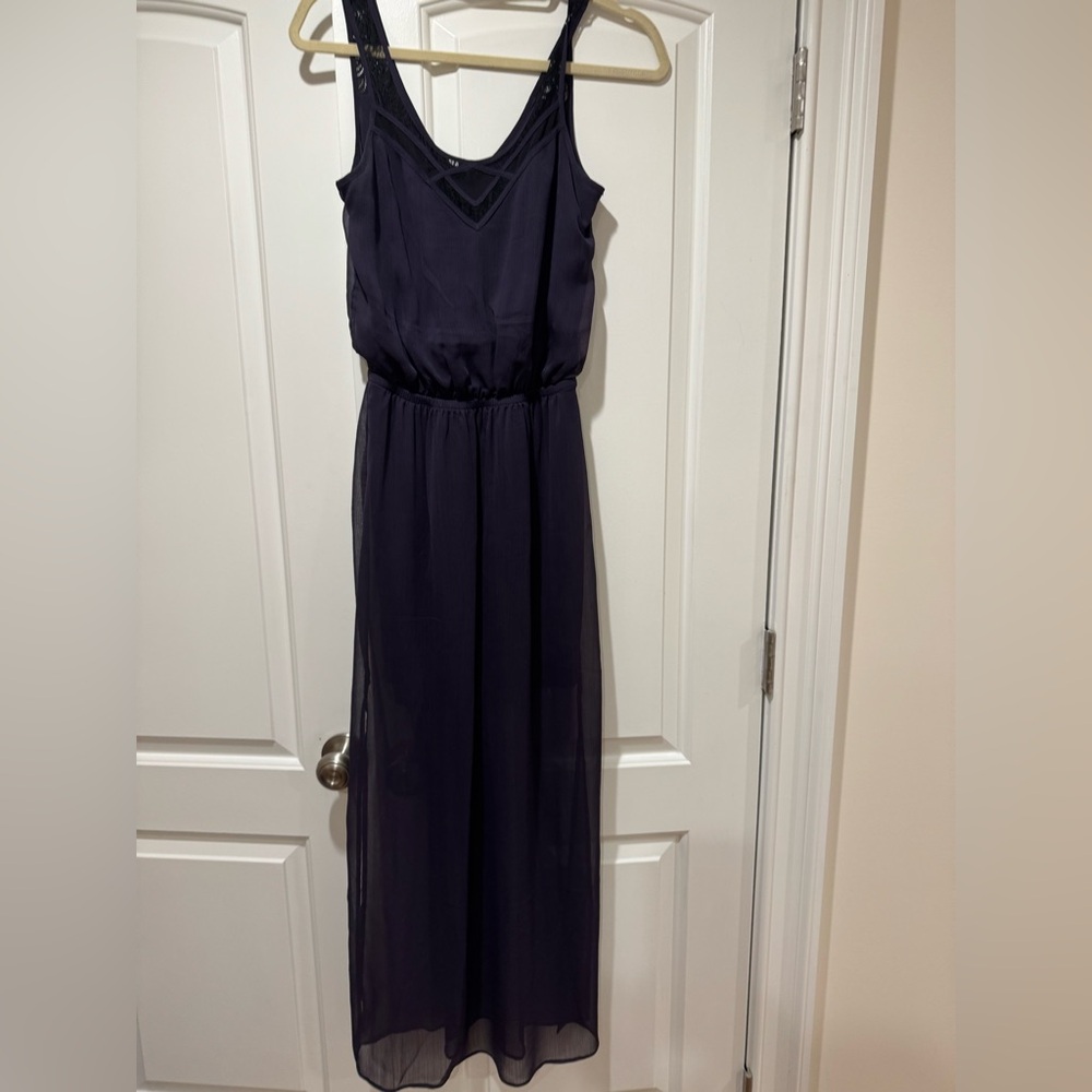 Express Elegant Navy Sleeveless Maxi Dress XS